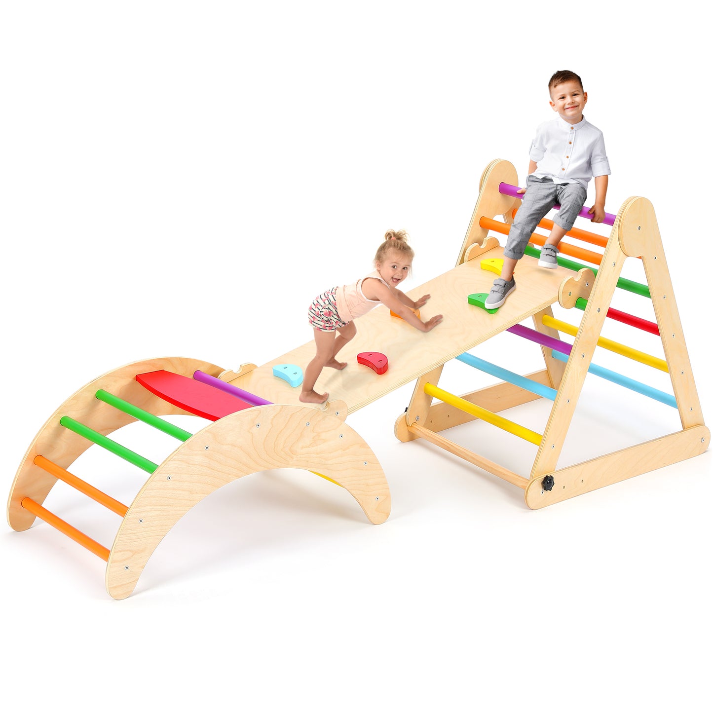 YOLEO Indoor Climbing Frame Colourful Style