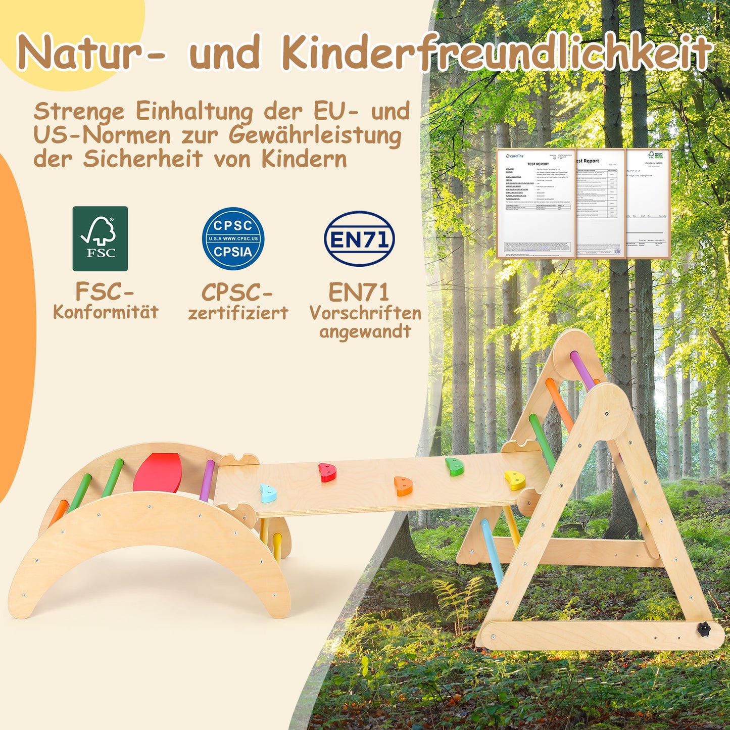 YOLEO Indoor Climbing Frame Colourful Style