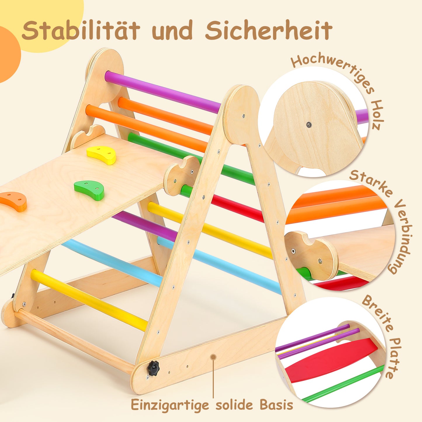 YOLEO Indoor Climbing Frame Colourful Style