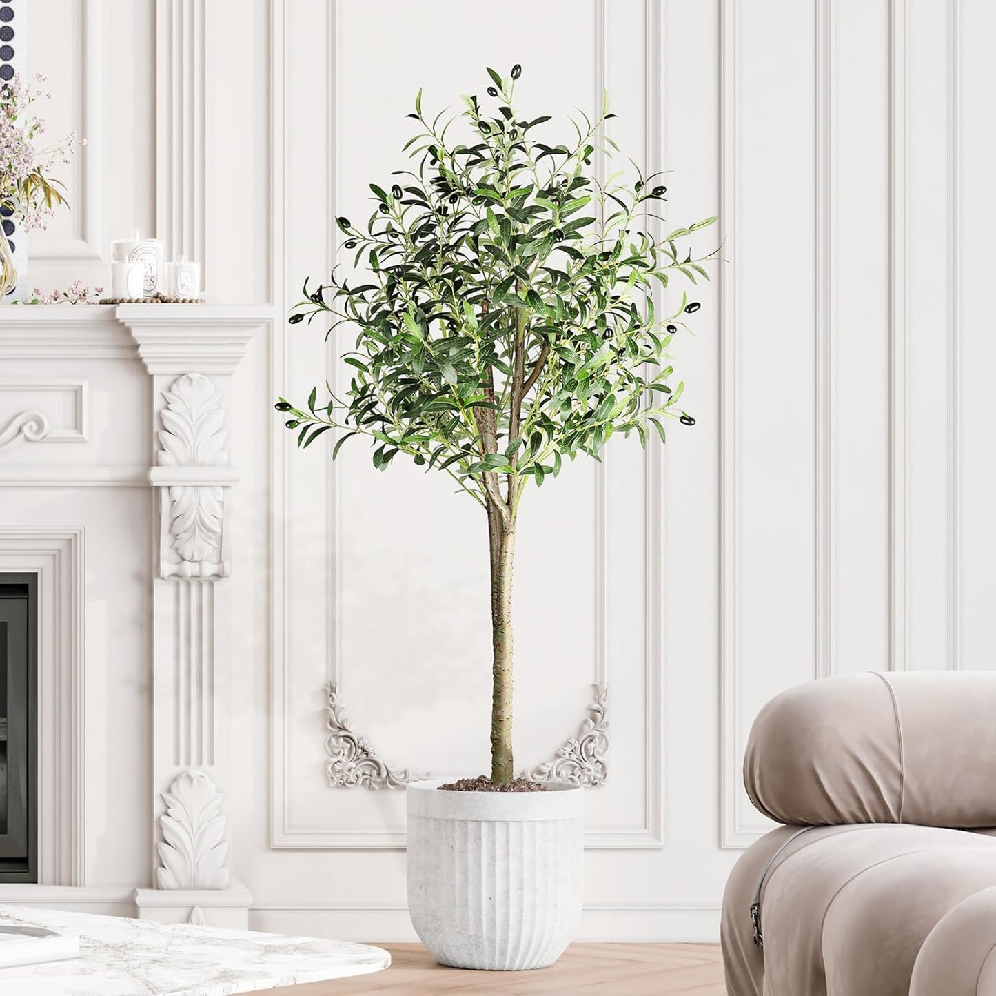 YOLEO Artificial Bamboo Tree 5FT Tall Faux Silk Plant