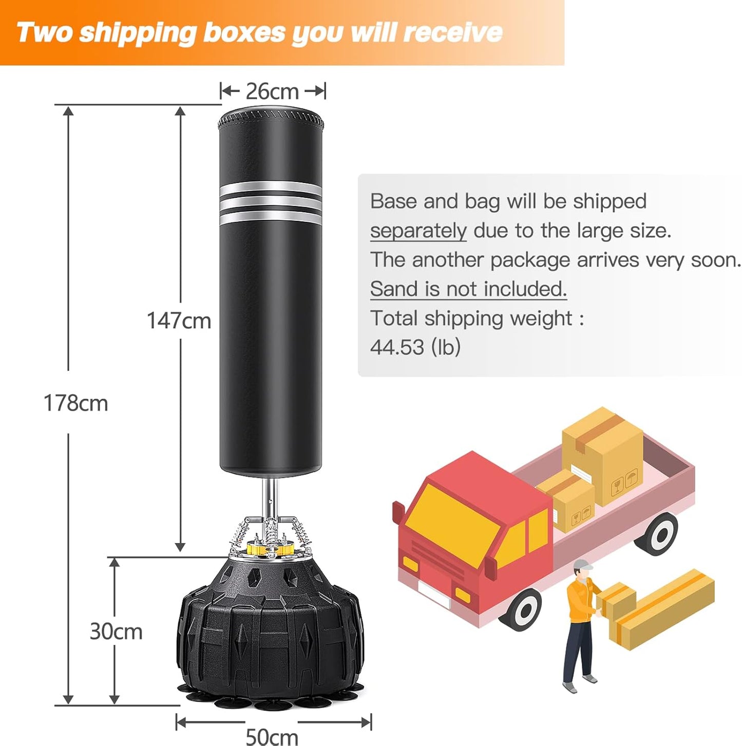 YOLEO Punch Bag, Standing Punching Bags, Training Equipment