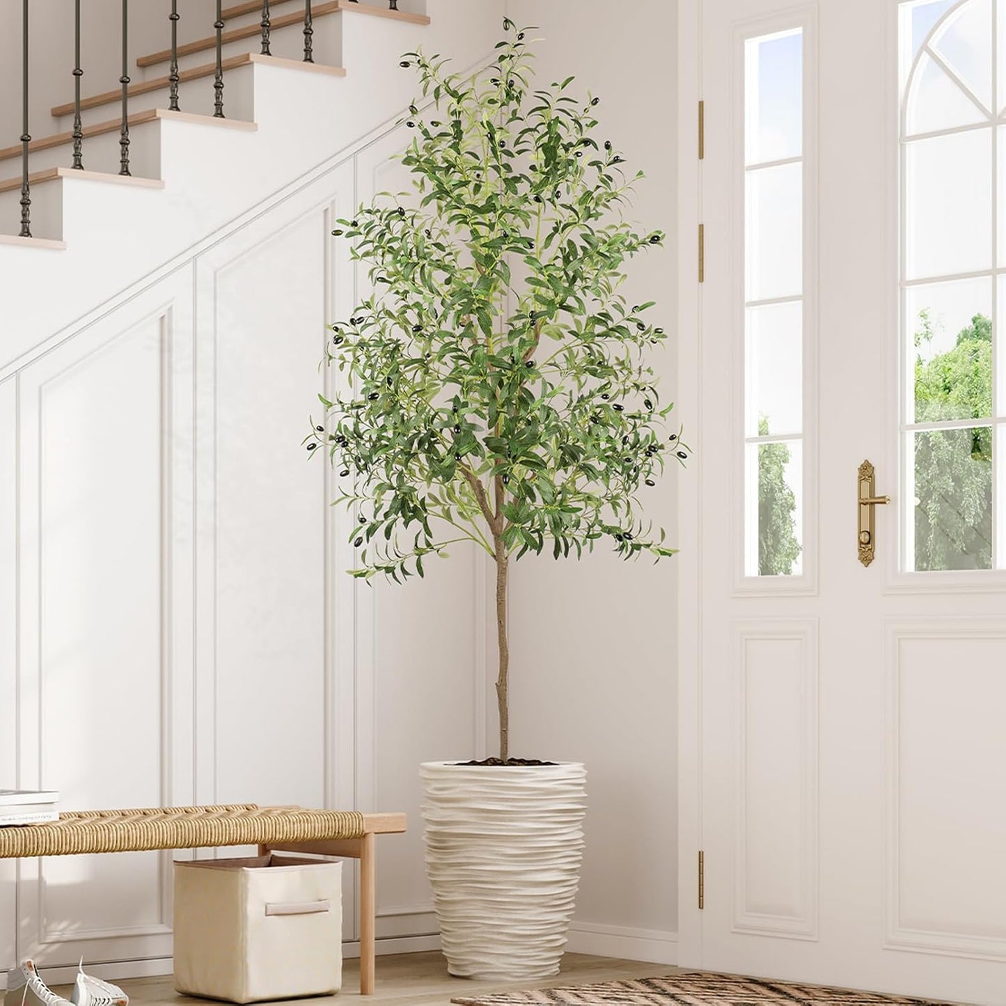 YOLEO Artificial Bamboo Tree 5FT Tall Faux Silk Plant