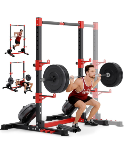 YOLEO Adjustable Multi-Functional Power Squat Rack