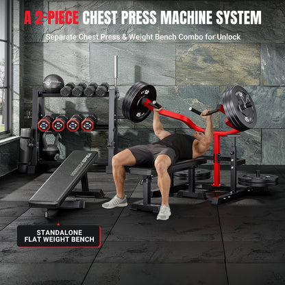 YOLEO Chest Press Machine 1100LBS Bench Press Machin