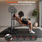 YOLEO Olympic Weight Bench,Adjustable Bench Press Rack for Fullbody Workout