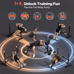 YOLEO Olympic Weight Bench,Adjustable Bench Press Rack for Fullbody Workout