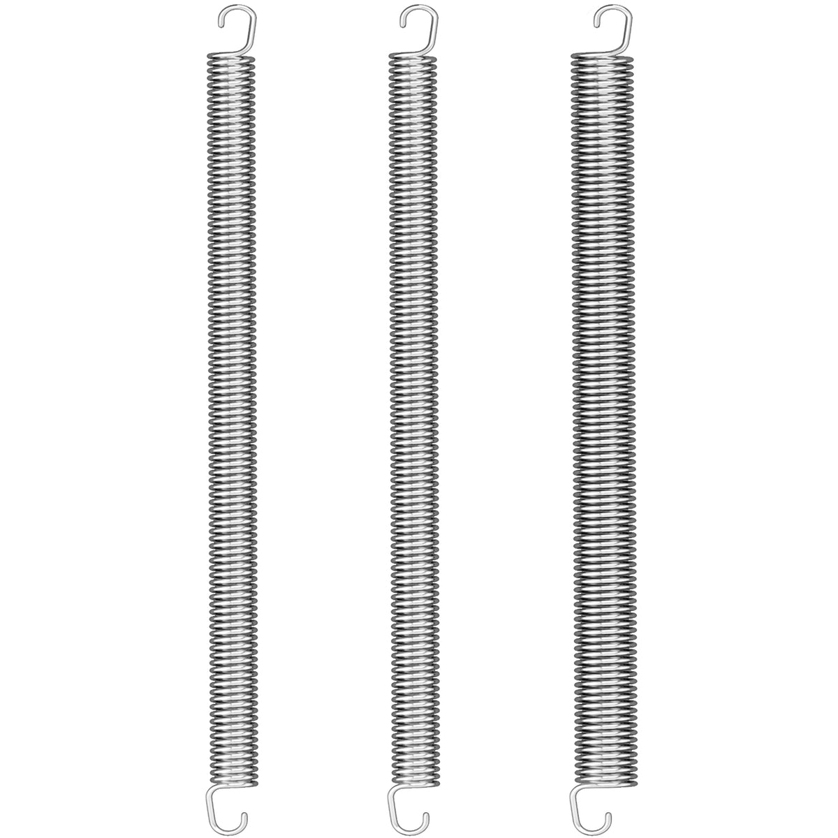 Yoleo Stair Stepper Replacement Springs, Length 9.4", Set of 3, Dual Hook