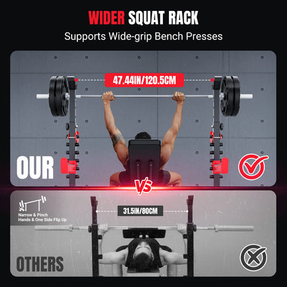 YOLEO Olympic Weight Bench Set, Heavy Duty Bench Press Rack for Home Gym