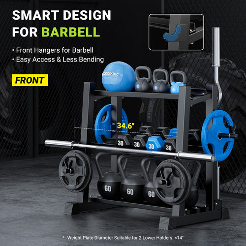 OLEO Adjustable 3-Tier Dumbbell Rack Stand Only