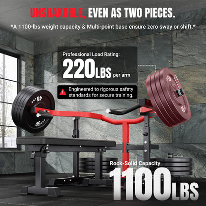 YOLEO Chest Press Machine 1100LBS Bench Press Machin