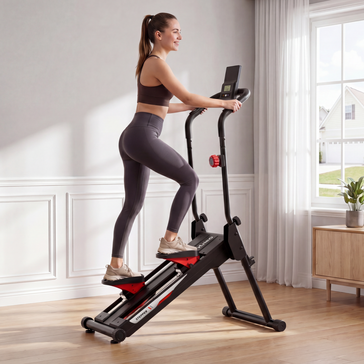 YOLEO Adjustable Resistance Stair Stepper, 3-Mode Folding Stairmaster,660LB