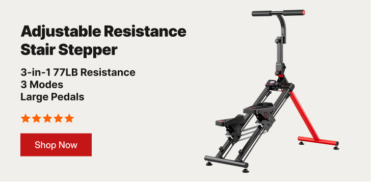 YOLEO Stair Stepper for Exercise at Home, 3-Mode Folding Stairmaster, 660LB