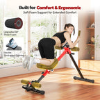 Yoleo 2 in 1 Ab & Rowing Machines for Home, Foldable Ab Workout Equipment, Ab Trainer Machine for Stomach Workout, Ab Crunch Machine with Foam Support,7-Length Adjustable Ab Machine for Home Exercise