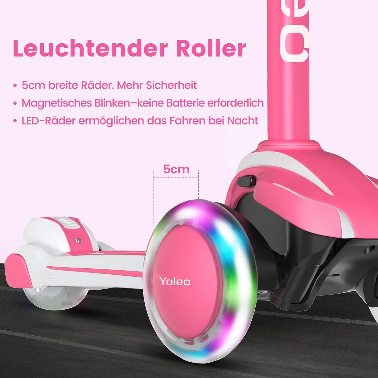 YOLEO Children's Scooter for 3-12 Years