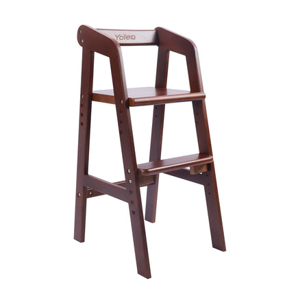 YOLEO Sturdy Durable High Chair Wooden with Steps Grows