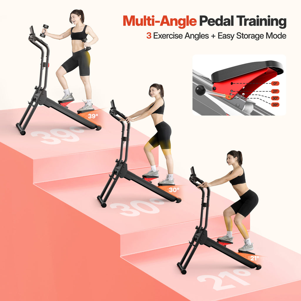 YOLEO Adjustable Resistance Stair Stepper, 3-Mode Folding Stairmaster,660LB