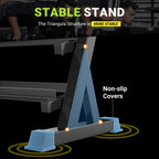 YOLEO Dumbbell Rack, Adjustable & Compact Weight Rack for Dumbbell, Kettlebell, Barbell, Heavy Duty Weight Storage Organizer, Space-Saving Dumbbell Storage Stand Holder for Home Gym - 1100LBS Capacity (Rack Only)