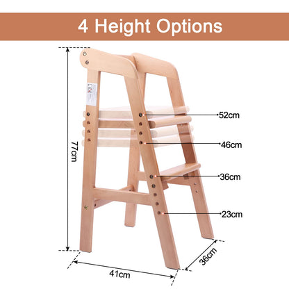 YOLEO High Chair Wooden for Toddlers Junior Childs