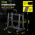 OLEO Adjustable 3-Tier Dumbbell Rack Stand Only