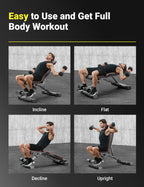 YOLEO Adjustable Weight Bench, ASTM-Certified 827LBS💫