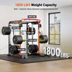 YOLEO Smith Machine & Squat Rack Combo, Multi-Function Power Cage