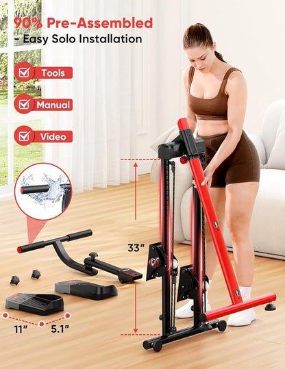 Yoleo Adjustable Stair Stepper Bungee Cords, 2 PCS ϕ0.4 Inch Thickness, Adjust from 33" to 57", Only Suitable for Yoleo Stair Climber