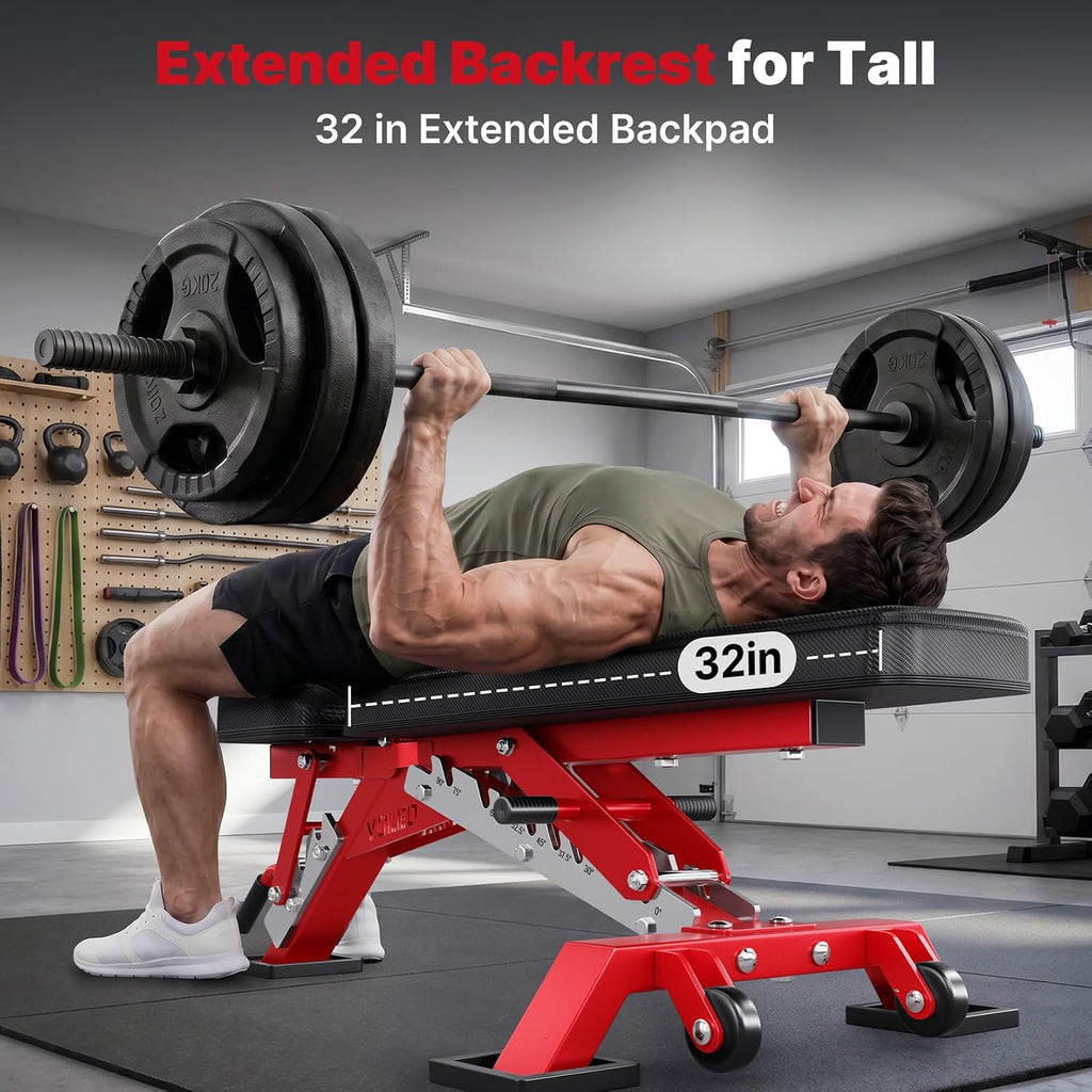 YOLEO Commercial Weight Bench, 2315LB ASTM Certified