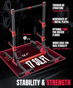 YOLEO Smith Machine & Squat Rack Combo, Multi-Function Power Cage💫