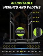 YOLEO Adjustable Dip Bar- 1100lbs Dip Station Portable Functional Fitness Bar