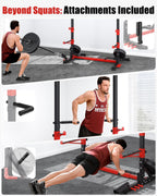 YOLEO Smith Machine & Squat Rack Combo, Multi-Function Power Cage