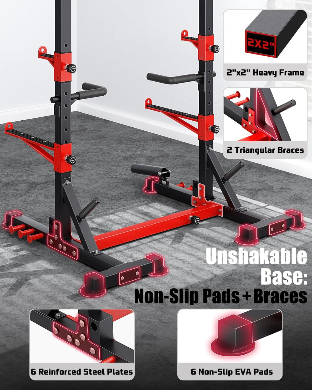 YOLEO Smith Machine & Squat Rack Combo, Multi-Function Power Cage