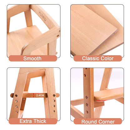 YOLEO High Chair Wooden for Toddlers Junior Childs