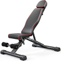 YOLEO Adjustable Weight Bench with Bench Press Stand, Foldable Workout Bench with Extended Head/Elbow Pad(for Users up to 7')