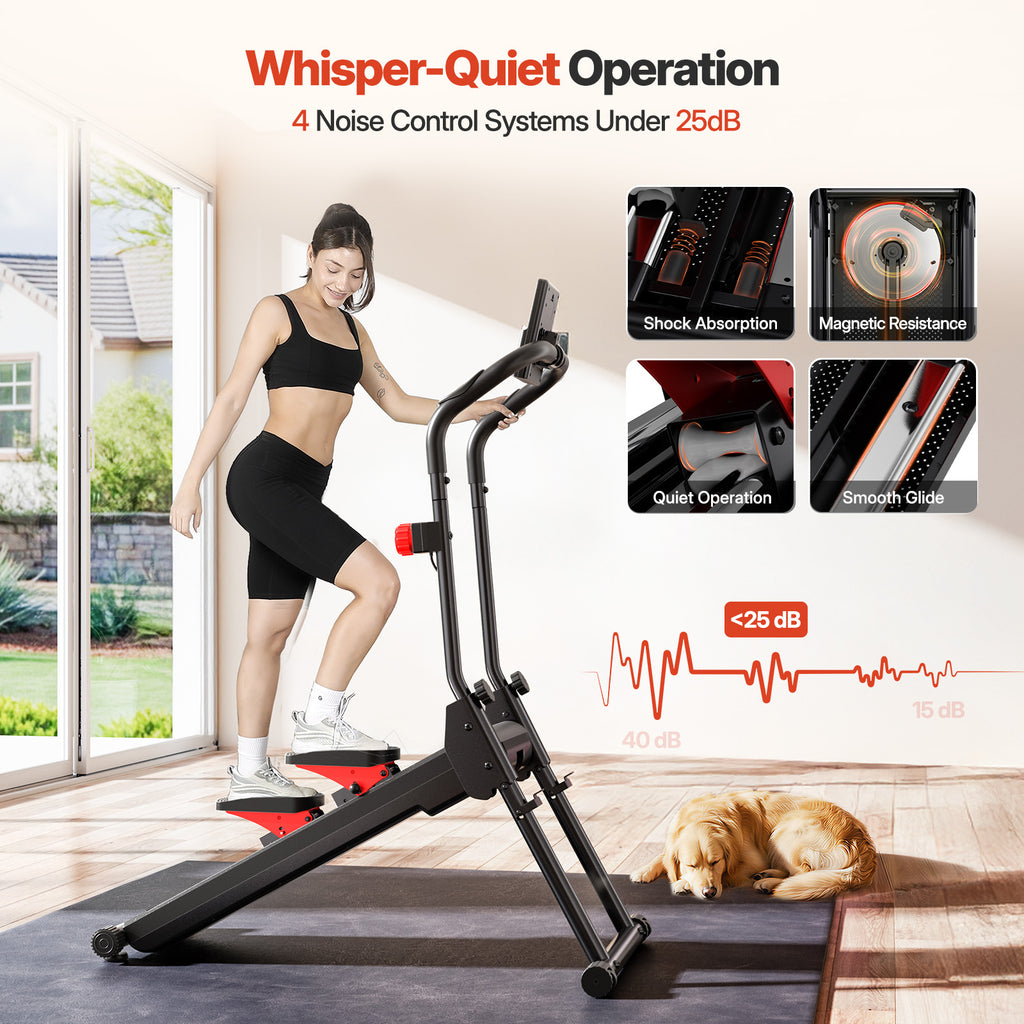 YOLEO Adjustable Resistance Stair Stepper, 3-Mode Folding Stairmaster,660LB