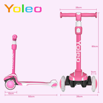 YOLEO Children's Scooter for 3-12 Years