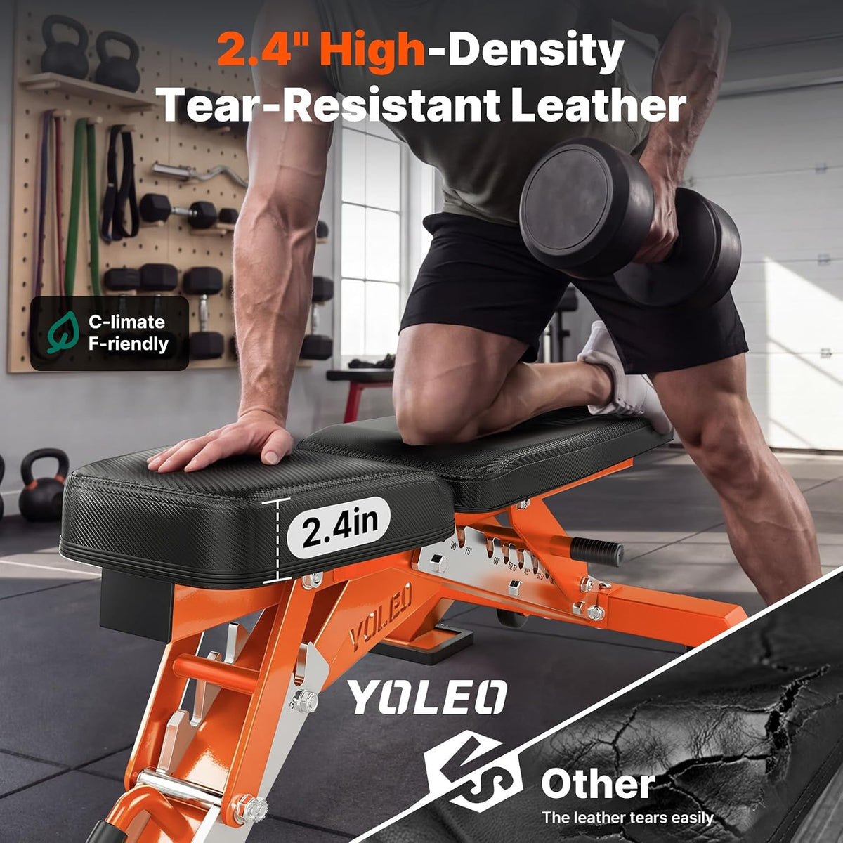 YOLEO Commercial Weight Bench, 2315LB ASTM Certified