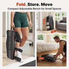 YOLEO Adjustable Weight Bench, ASTM-Certified 827LBS