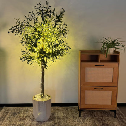 YOLEO Artificial Bamboo Tree 5FT Tall Faux Silk Plant