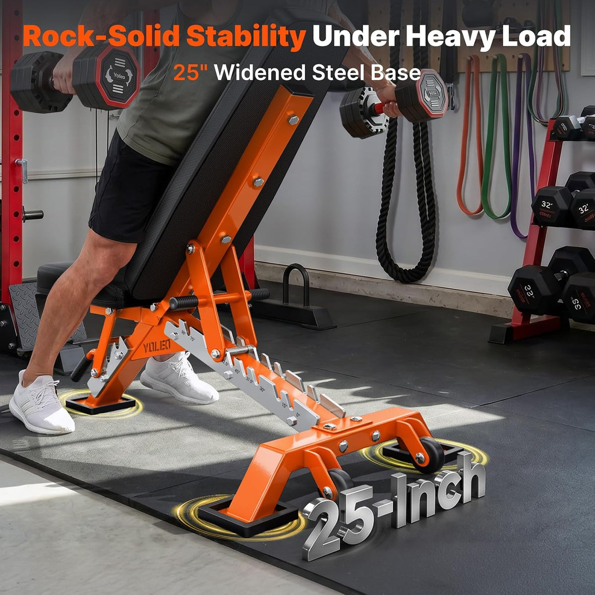 YOLEO Commercial Weight Bench, 2315LB ASTM Certified