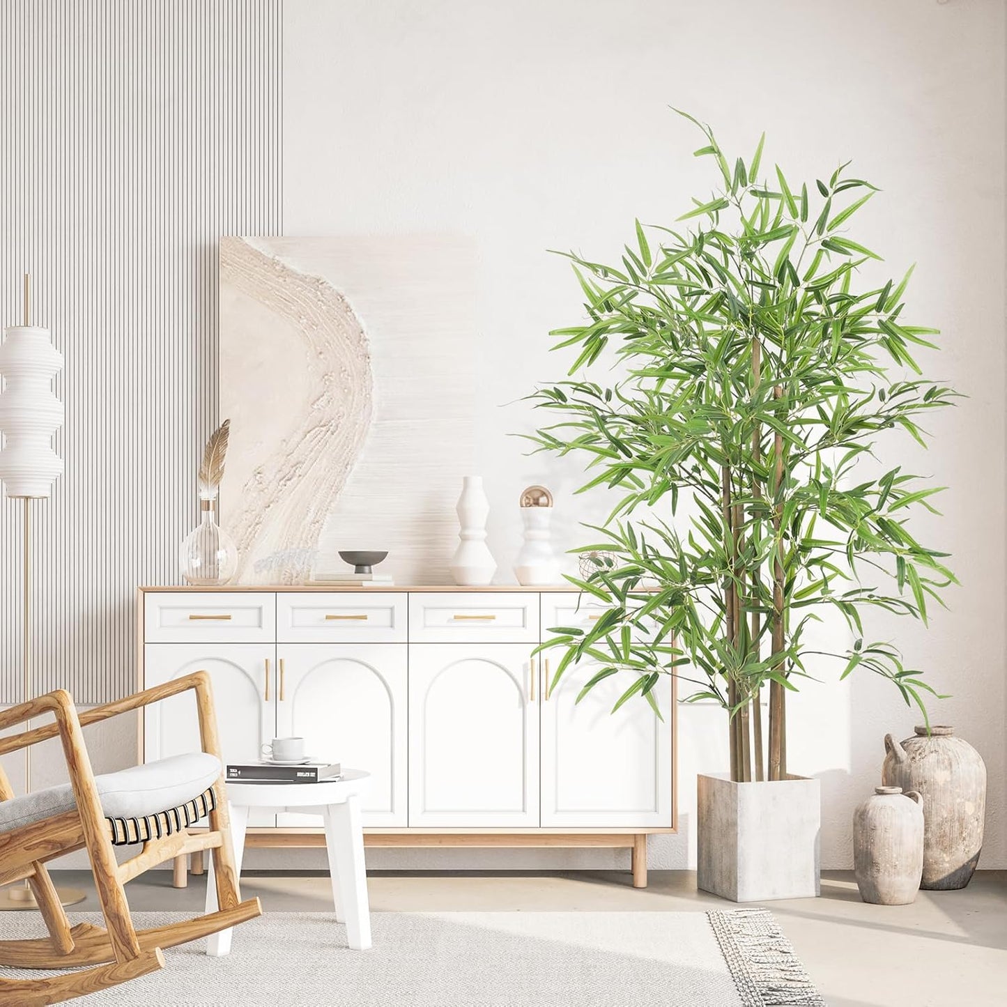 YOLEO Artificial Bamboo Tree 5FT Tall Faux Silk Plant