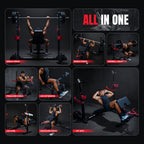 YOLEO Olympic Weight Bench Set, Heavy Duty Bench Press Rack for Home Gym