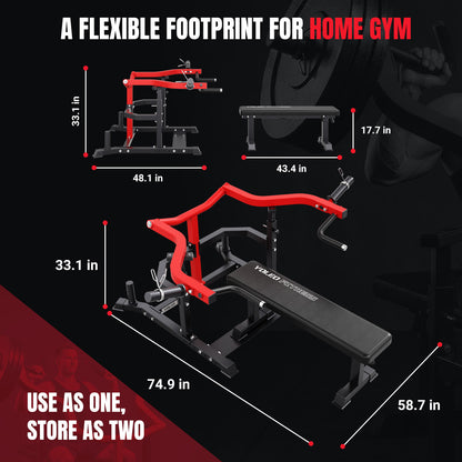 YOLEO Chest Press Machine 1100LBS Bench Press Machin