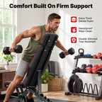 YOLEO Adjustable Weight Bench, ASTM-Certified 827LBS