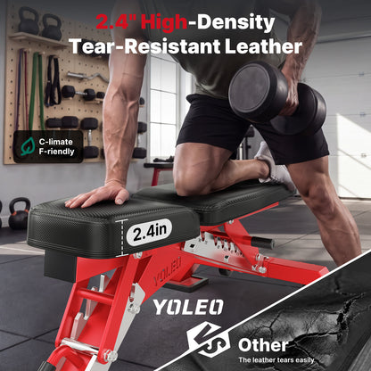 YOLEO Commercial Weight Bench, 2315LB ASTM Certified