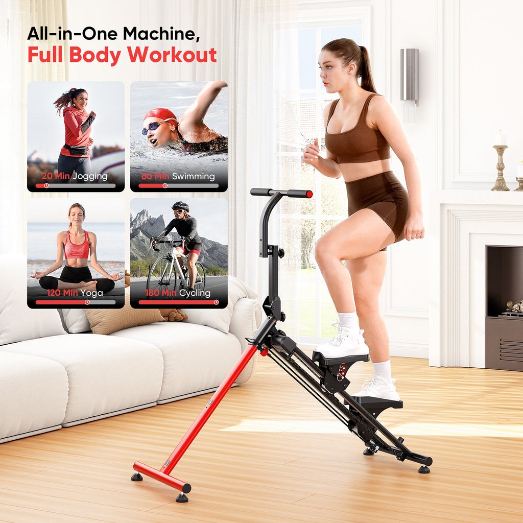 YOLEO Stair Stepper for Exercise at Home, 3-Mode Folding Stairmaster, 660LB