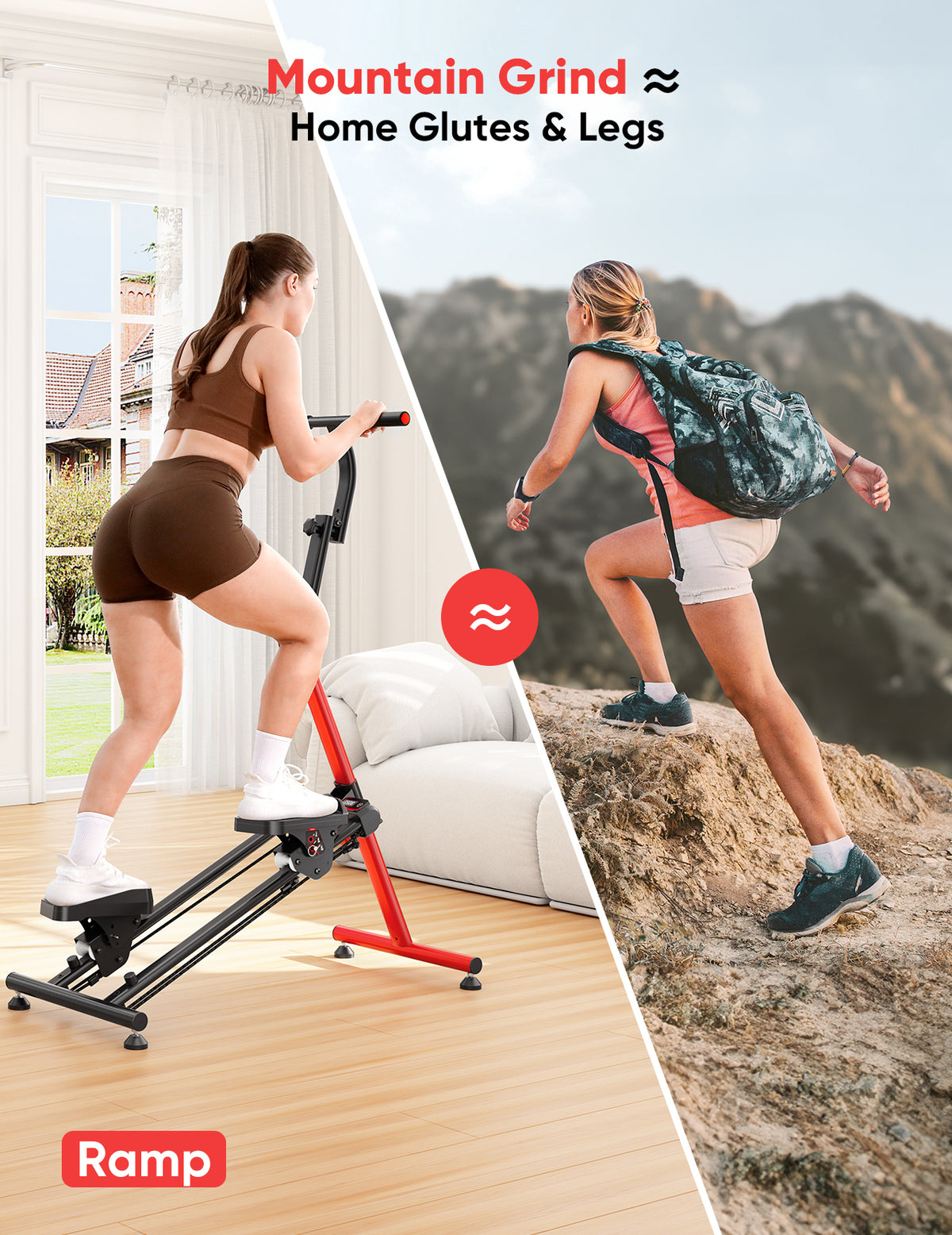 YOLEO Stair Stepper for Exercise at Home, 3-Mode Folding Stairmaster, 660LB