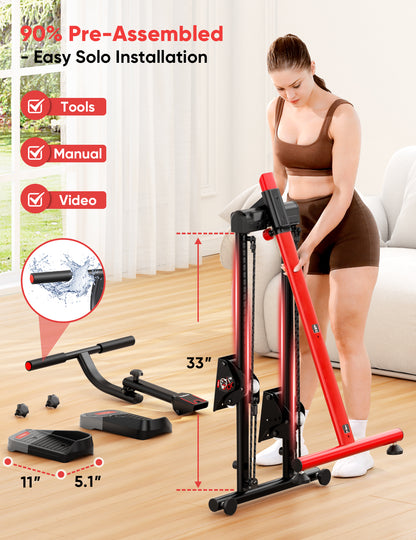 YOLEO Adjustable Resistance Stair Stepper, 3-Mode Folding Stairmaster,660LB