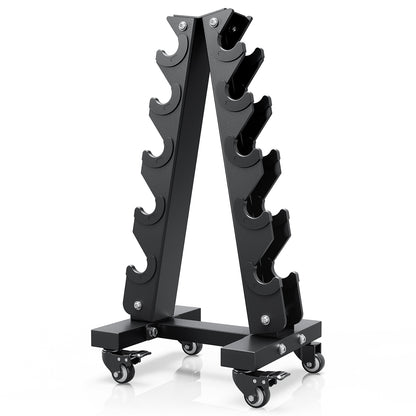 YOLEO Dumbbell Rack, Adjustable & Compact Weight Rack for Dumbbell, Kettlebell, Barbell, Heavy Duty Weight Storage Organizer, Space-Saving Dumbbell Storage Stand Holder for Home Gym - 1100LBS Capacity (Rack Only)