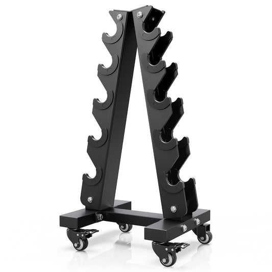 YOLEO Dumbbell Rack, Adjustable & Compact Weight Rack for Dumbbell, Kettlebell, Barbell, Heavy Duty Weight Storage Organizer, Space-Saving Dumbbell Storage Stand Holder for Home Gym - 1100LBS Capacity (Rack Only)