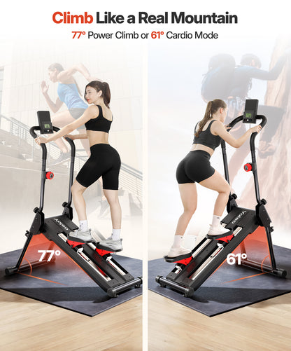 YOLEO Adjustable Resistance Stair Stepper, 3-Mode Folding Stairmaster,660LB